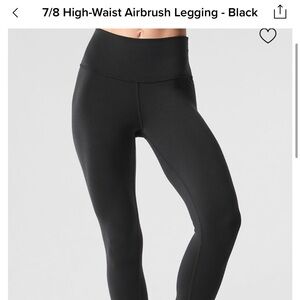 ALO Yoga airbrush 7/8 black Leggings